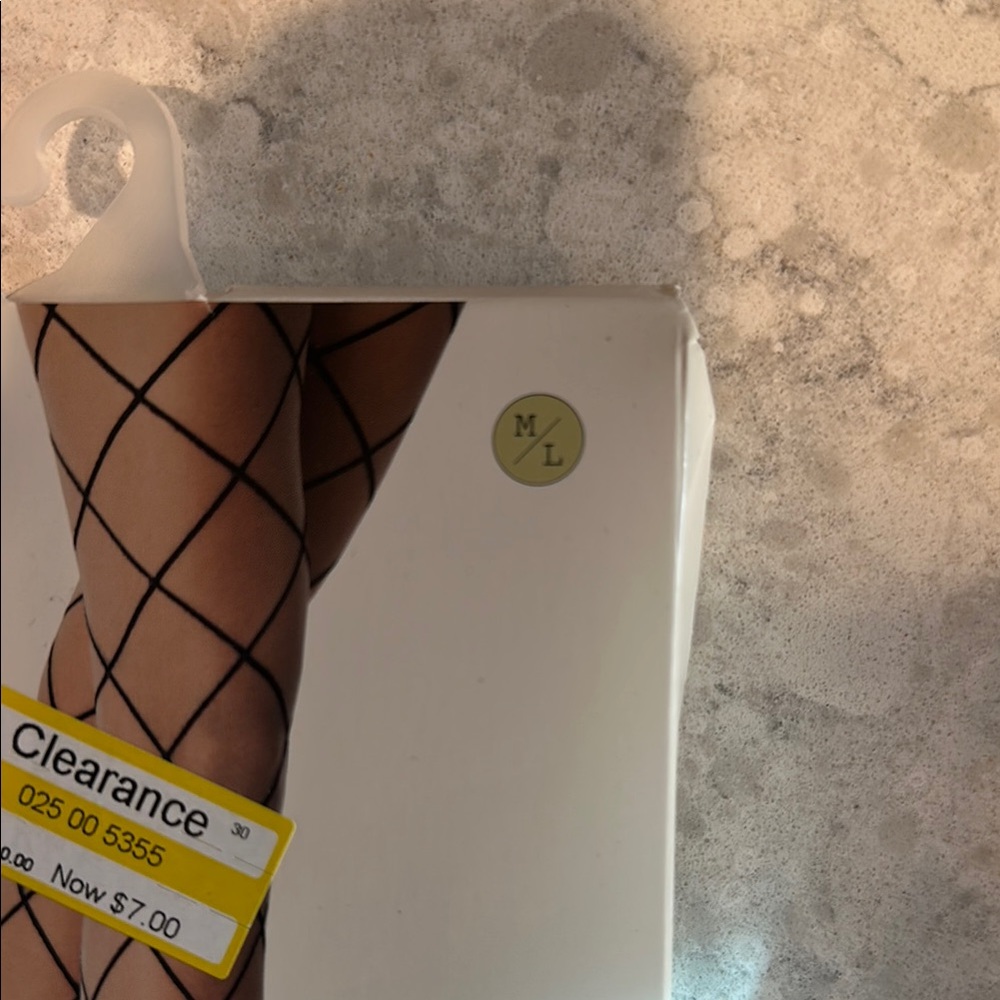 A New Day Fashion Tights - Black and Tan. 7 pair - Picture 2 of 4